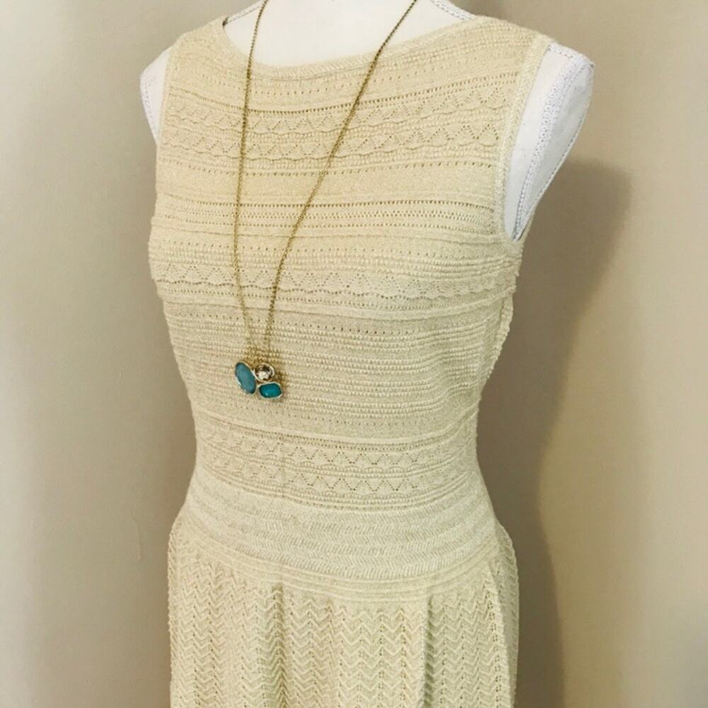 Ralph Lauren Gold Sweater Dress - Picture 2 of 7